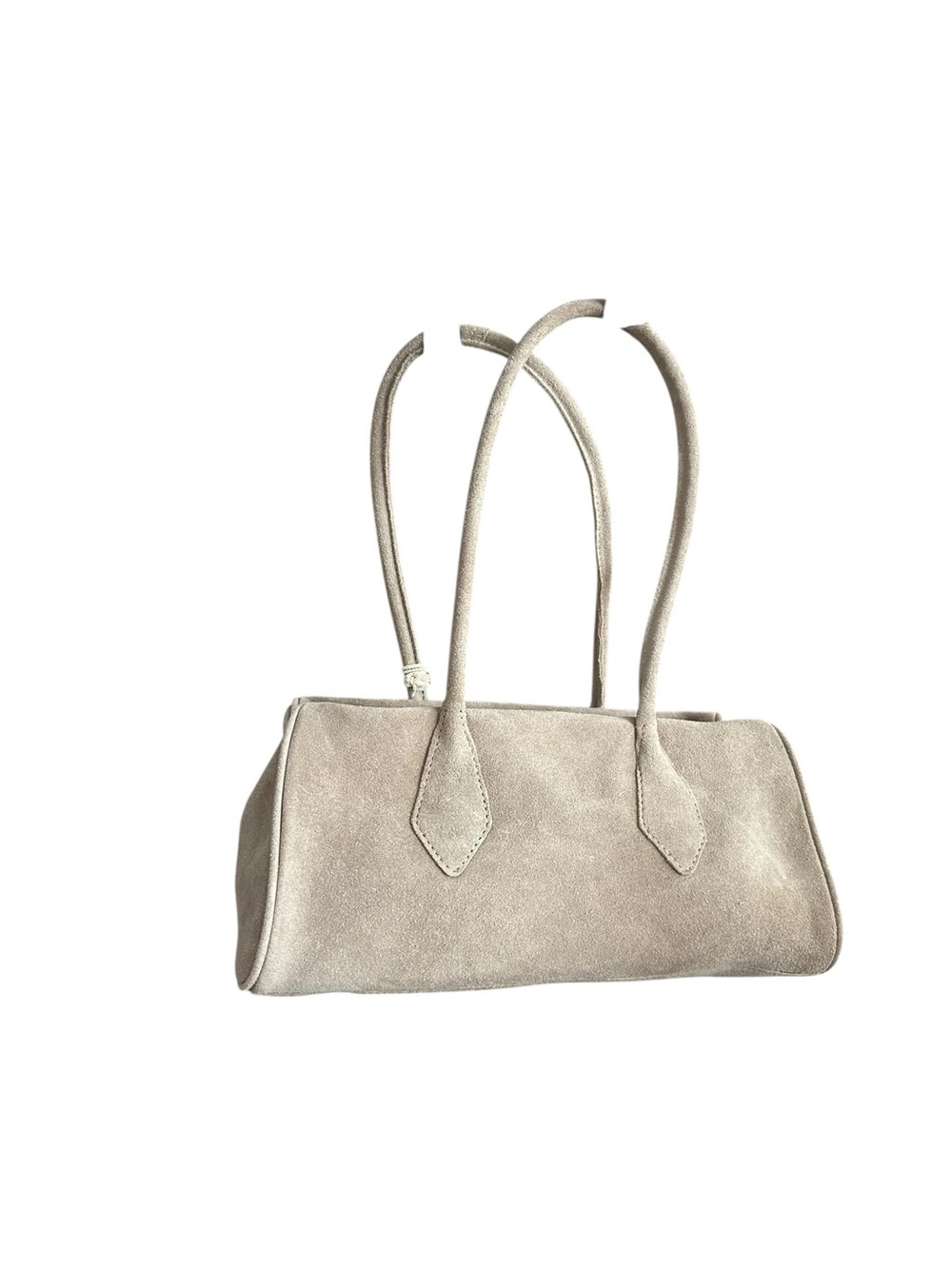 Free People Suede Shoulder Bag suede Light taupe color - Picture 4 of 4